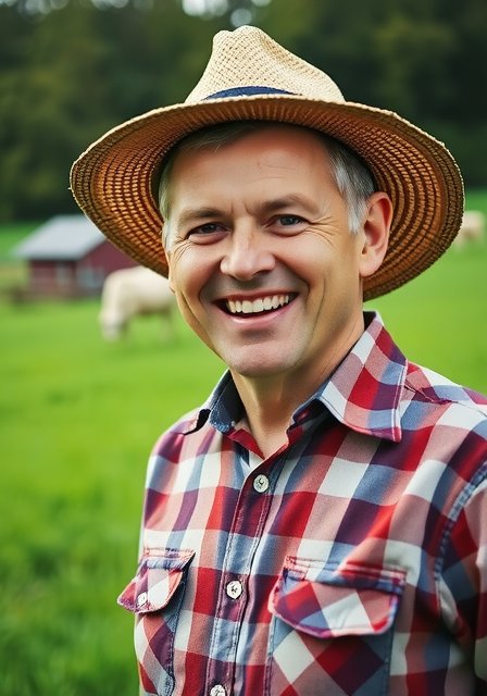 Farmer teaching cheese making