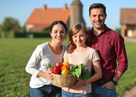 The Müller Family at Playriteb Farm